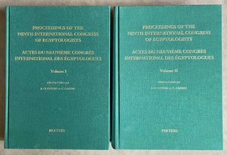 Item #M8379 Proceedings of the Ninth International Congress of Egyptologists / Actes du neuvieme...[newline]M8379-00.jpeg