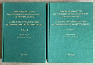 Item #M8379 Proceedings of the Ninth International Congress of Egyptologists / Actes du neuvieme...