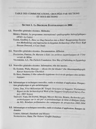 Proceedings of the Ninth International Congress of Egyptologists / Actes du neuvieme Congres International des Egyptologues. 2 volumes (complete set)
