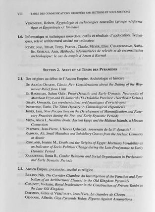 Proceedings of the Ninth International Congress of Egyptologists / Actes du neuvieme Congres International des Egyptologues. 2 volumes (complete set)[newline]M8379-05.jpeg