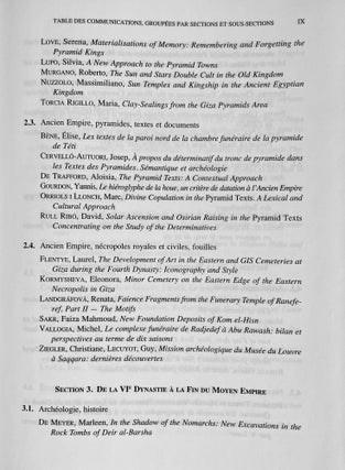 Proceedings of the Ninth International Congress of Egyptologists / Actes du neuvieme Congres International des Egyptologues. 2 volumes (complete set)[newline]M8379-06.jpeg