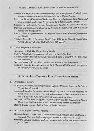 Proceedings of the Ninth International Congress of Egyptologists / Actes du neuvieme Congres International des Egyptologues. 2 volumes (complete set)[newline]M8379-07.jpeg