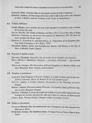 Proceedings of the Ninth International Congress of Egyptologists / Actes du neuvieme Congres International des Egyptologues. 2 volumes (complete set)[newline]M8379-08.jpeg