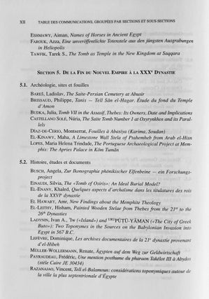 Proceedings of the Ninth International Congress of Egyptologists / Actes du neuvieme Congres International des Egyptologues. 2 volumes (complete set)[newline]M8379-09.jpeg