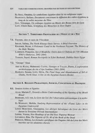 Proceedings of the Ninth International Congress of Egyptologists / Actes du neuvieme Congres International des Egyptologues. 2 volumes (complete set)[newline]M8379-11.jpeg