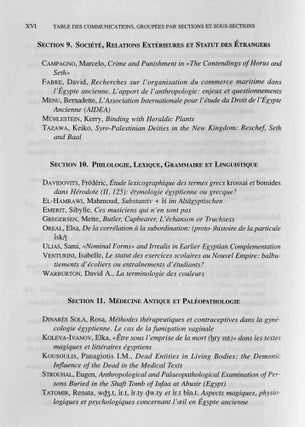 Proceedings of the Ninth International Congress of Egyptologists / Actes du neuvieme Congres International des Egyptologues. 2 volumes (complete set)