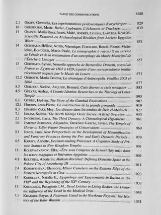 Proceedings of the Ninth International Congress of Egyptologists / Actes du neuvieme Congres International des Egyptologues. 2 volumes (complete set)[newline]M8379-20.jpeg
