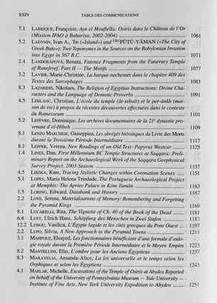 Proceedings of the Ninth International Congress of Egyptologists / Actes du neuvieme Congres International des Egyptologues. 2 volumes (complete set)[newline]M8379-21.jpeg