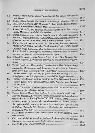 Proceedings of the Ninth International Congress of Egyptologists / Actes du neuvieme Congres International des Egyptologues. 2 volumes (complete set)[newline]M8379-24.jpeg