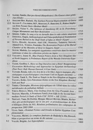 Proceedings of the Ninth International Congress of Egyptologists / Actes du neuvieme Congres International des Egyptologues. 2 volumes (complete set)