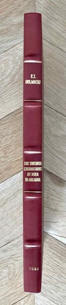 Item #M8397 The Swedish excavations at Asea in Arcadia. HOLMBERG Erik J
