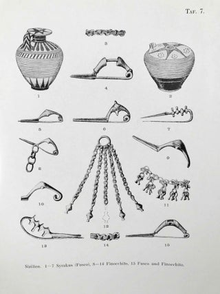 Der geometrische Stil in Italien. Archäologische Grundlagen der frühesten, historischen Zeit Italiens.