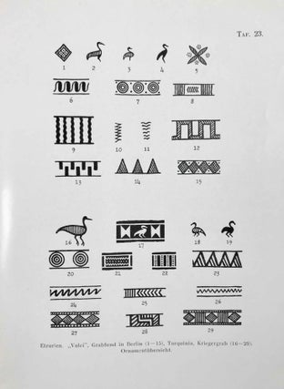 Der geometrische Stil in Italien. Archäologische Grundlagen der frühesten, historischen Zeit Italiens.