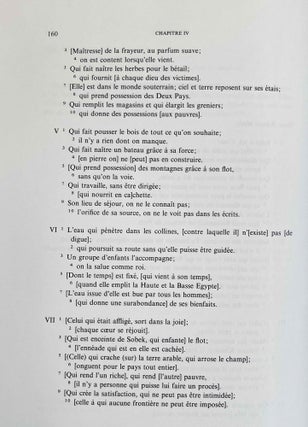 L'hymne à la crue du Nil. Tome I: Traduction et commentaire. Tome II: Présentation du texte. Texte synoptique. Planches. (complete set)[newline]M8412-05.jpeg