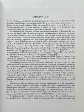 The eponymous priests of Ptolemaic Egypt (P.L. Bat. 24). Chronological lists of the priests of Alexandria and Ptolemais with a study of the demotic transcriptions of their names.[newline]M8417c-03.jpeg