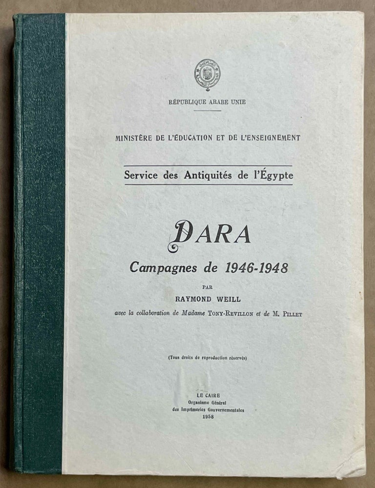 Item #M8419 Dara. Campagnes de 1946-1948. WEILL Raymond.[newline]M8419-00.jpeg