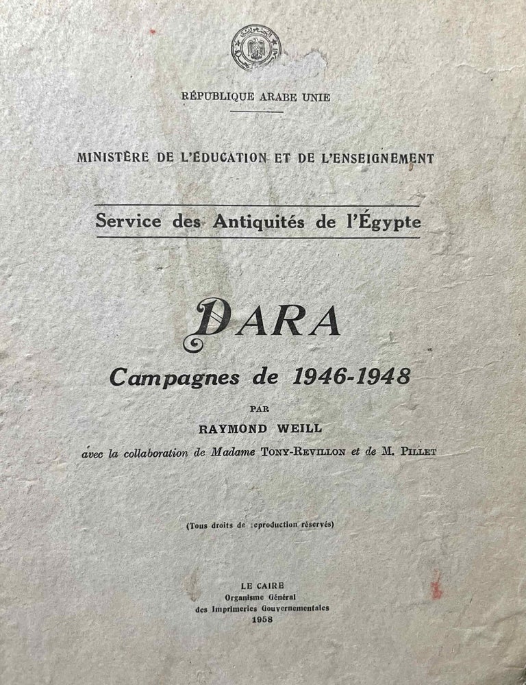 Item #M8419a Dara. Campagnes de 1946-1948. WEILL Raymond.[newline]M8419a-00.jpeg