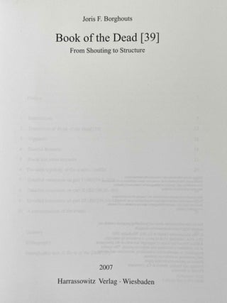 Book of the Dead (39). From Shouting to Structure.