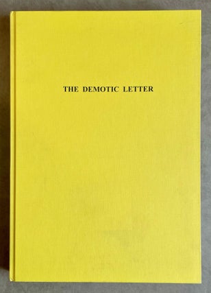 Item #M8461 The demotic letter. A study of epistolographic scribal traditions against their...[newline]M8461-00.jpeg