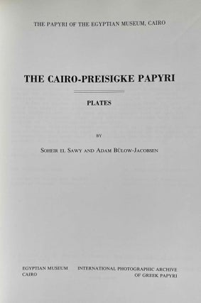 The Cairo-Preisigke papyri. Plates.[newline]M8463-01.jpeg