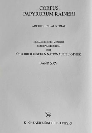 Fünfunddreissig griechische Papyrusbriefe aus der Spätantike