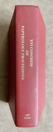 Item #M8472 Proceedings of the Sixteenth International Congress of Papyrology (New York, 24-31...