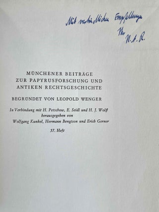 Studien zur Quittung im Recht der graeco-ägyptischen Papyri[newline]M8475-01.jpeg