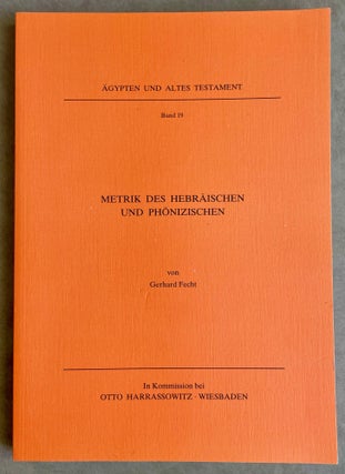 Item #M8478 Metrik des Hebräischen und Phönizischen. FECHT Gerhard[newline]M8478-00.jpeg