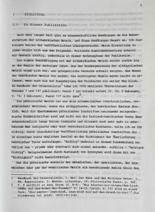 Metrik des Hebräischen und Phönizischen