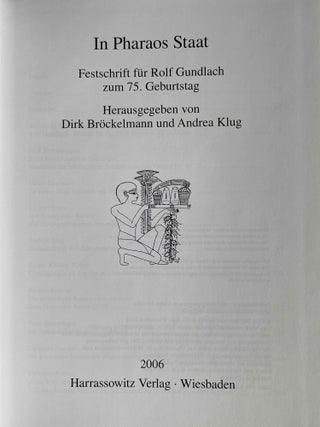 In Pharaos Staat. Festschrift für Rolf Gundlach zum 75. Geburststag.[newline]M8479-01.jpeg