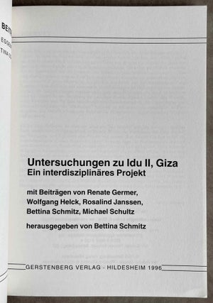 Untersuchungen zu Idu II, Giza. Ein interdisziplinäres Projekt.[newline]M8480-01.jpeg
