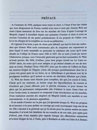 Les marchés du Caire. Traduction annotée du texte de Maqrizi.