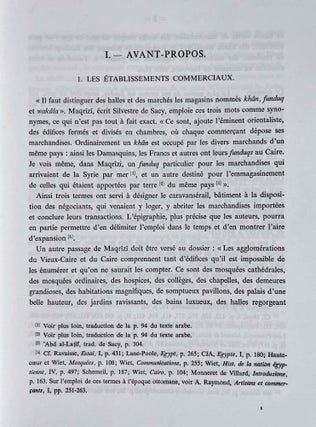 Les marchés du Caire. Traduction annotée du texte de Maqrizi.