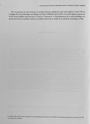 Catalogue des ostraca hiératiques non littéraires de Deir el-Medîneh. Tome XII: Nos 10276-10405[newline]M8491-05.jpeg