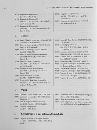 Catalogue des ostraca hiératiques non littéraires de Deir el-Medîneh. Tome XII: Nos 10276-10405[newline]M8491-09.jpeg