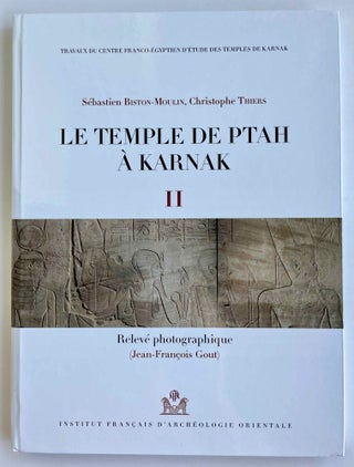 Le temple de Ptah à Karnak. Vol. I: relevé épigraphique (Ptah, nos 1-191). Vol. II: relevé photographique (Jean-François Gout) (complete set)[newline]M8495-02.jpeg