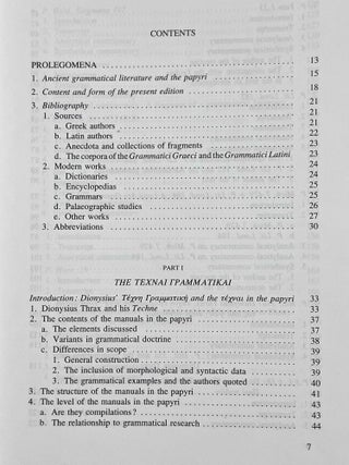 Grammatical papyri from Graeco-Roman Egypt. Contributions to the study of the ars grammatica in antiquity.