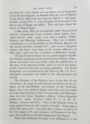 Actes du Ve congrès international de papyrologie. Oxford, 30 août - 3 septembre 1937.[newline]M8520-03.jpeg