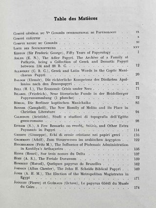 Actes du Ve congrès international de papyrologie. Oxford, 30 août - 3 septembre 1937.[newline]M8520-05.jpeg