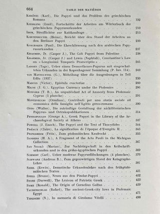 Actes du Ve congrès international de papyrologie. Oxford, 30 août - 3 septembre 1937.[newline]M8520-06.jpeg