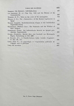 Actes du Ve congrès international de papyrologie. Oxford, 30 août - 3 septembre 1937.[newline]M8520-07.jpeg