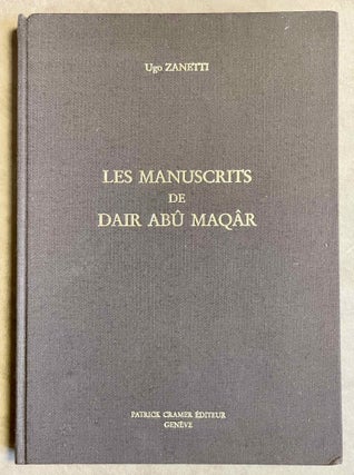 Item #M8523 Les manuscrits de Dair Abû Maqâr. Inventaire. ZANETTI Ugo[newline]M8523-00.jpeg