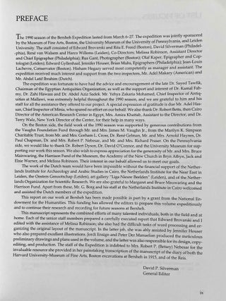 Bersheh Reports I. Report of the 1990 field season of the joint expedition of the Museum of Fine Arts, Boston. University Museum, University of Pennsylvania, Leiden University.[newline]M8533-05.jpeg