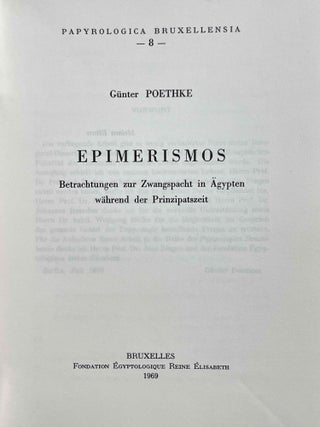 Epimerismos. Betrachtungen zur Zwangspacht in Ägypten während der Prinzipatszeit.[newline]M8535-01.jpeg