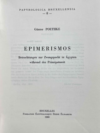 Epimerismos. Betrachtungen zur Zwangspacht in Ägypten während der Prinzipatszeit.