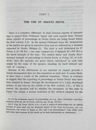 Reports of proceedings in papyri