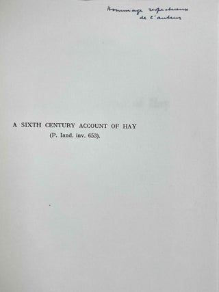 A sixth century account of Hay (P. Iand. inv. 653)[newline]M8539a-01.jpeg