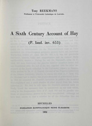 A sixth century account of Hay (P. Iand. inv. 653)[newline]M8539a-02.jpeg
