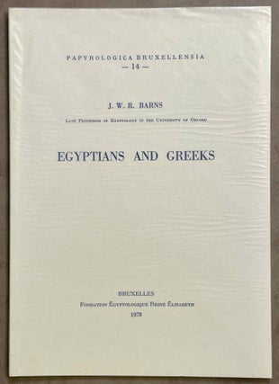 Item #M8540 Egyptians and Greeks. BARNS John Wintour Baldwin