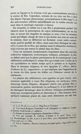 Fêtes d'Egypte ptolémaïque et romaine d'après la documentation papyrologique grecque